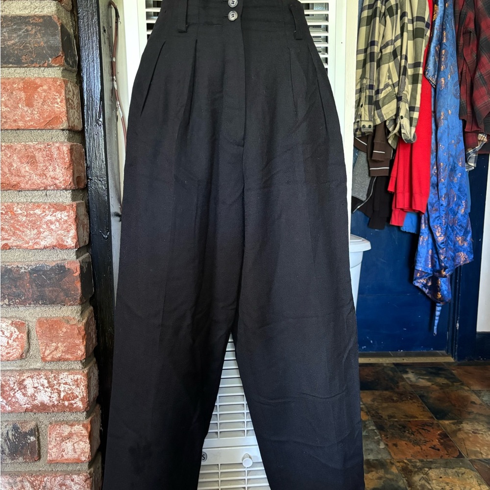 Women's Black High-Waisted Pants